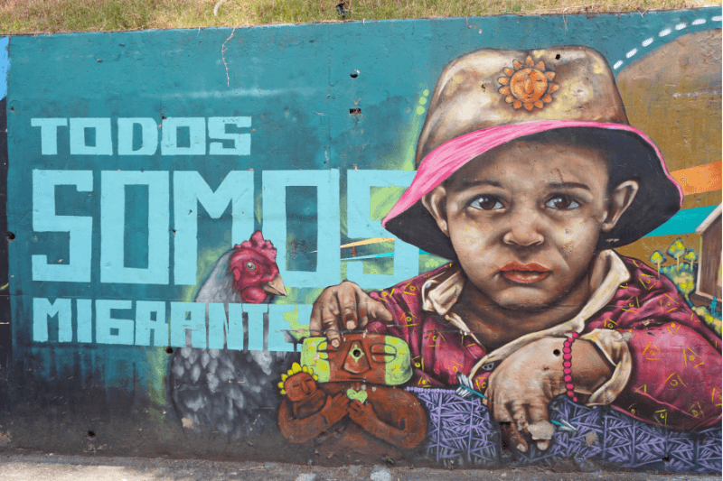 Street Mural of a Child, Commune 13