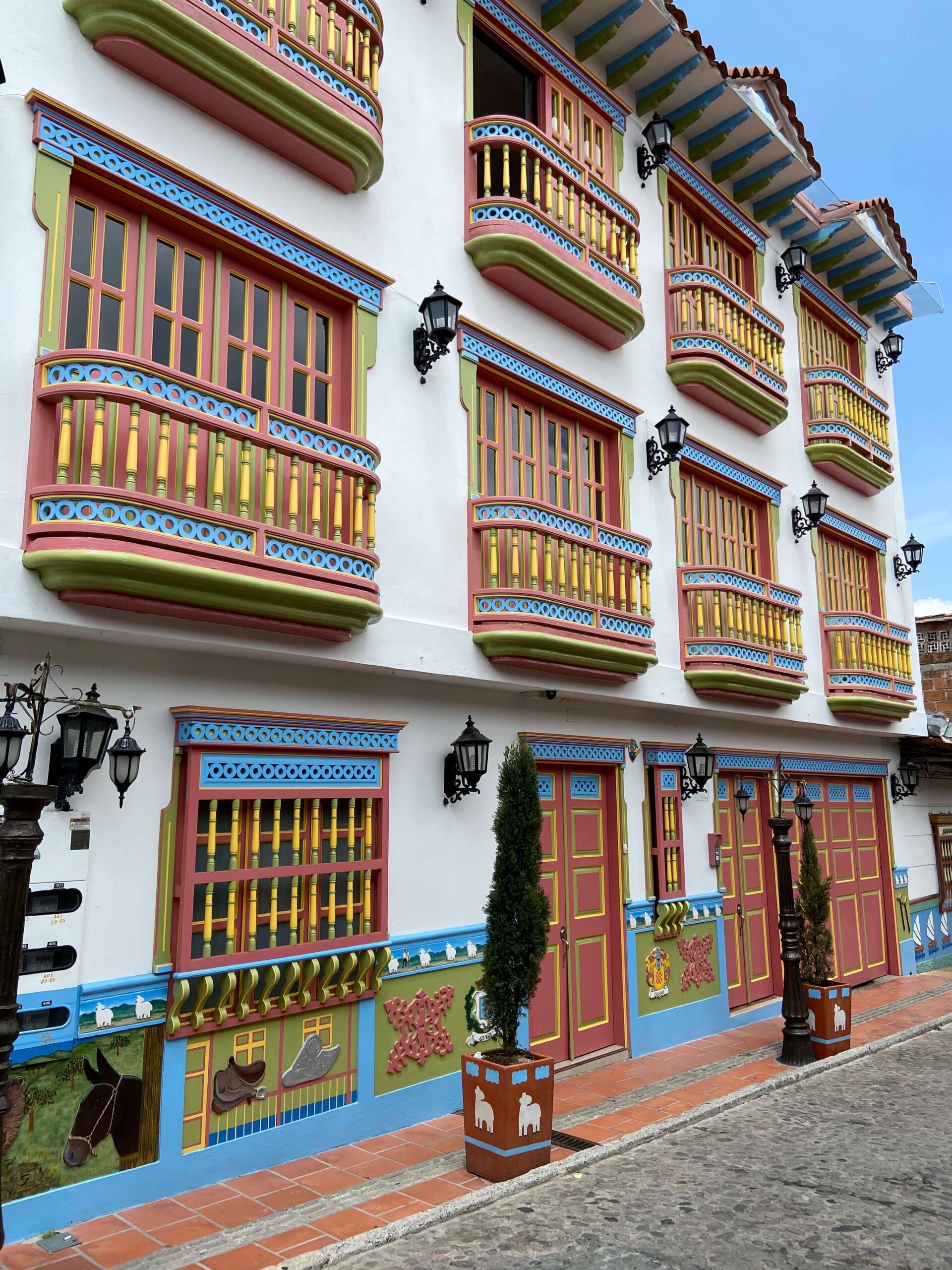 Colourful building in Guatape