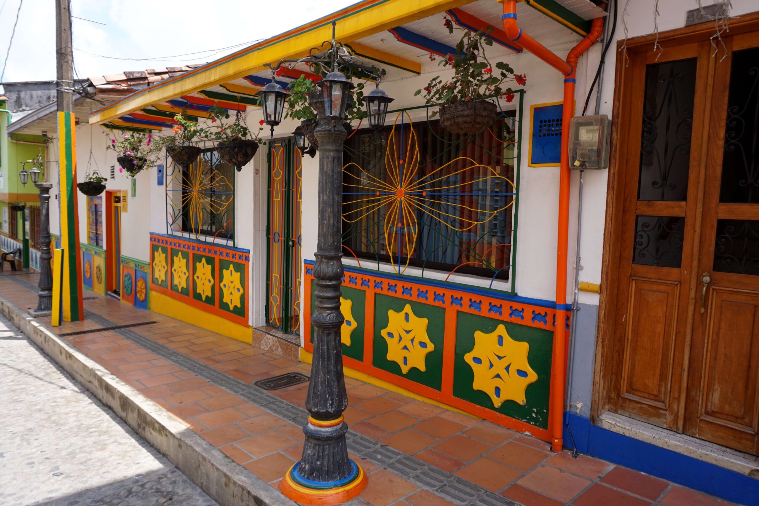 A colourful, decorated house in Guatape