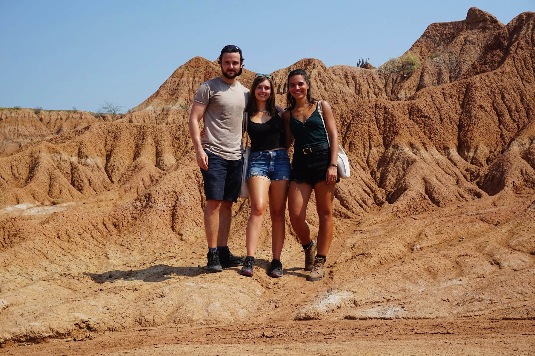 Alex with Cat & Pip at the Tatacoa Desert, Colombia
