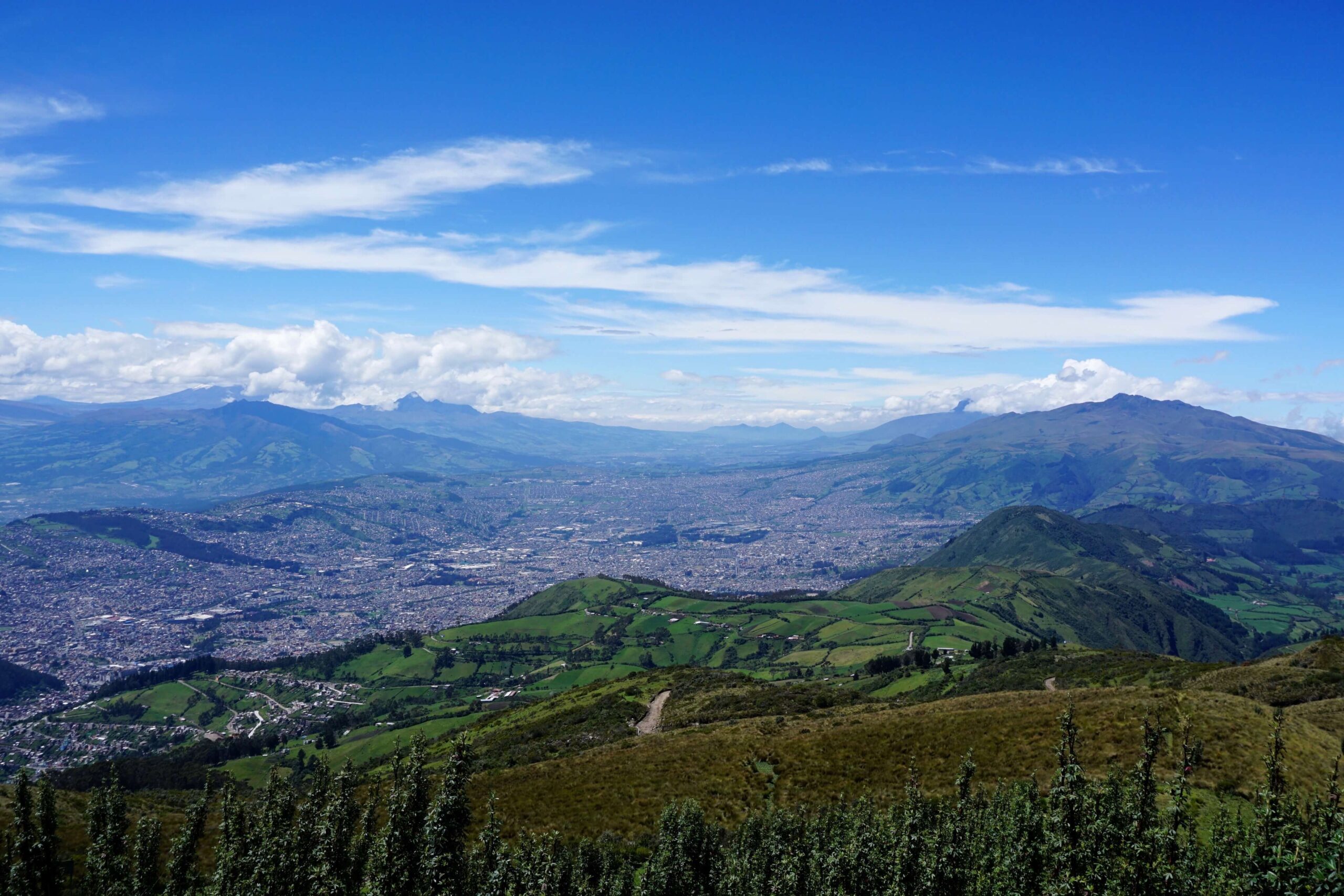 View of Mirador de los volcanes