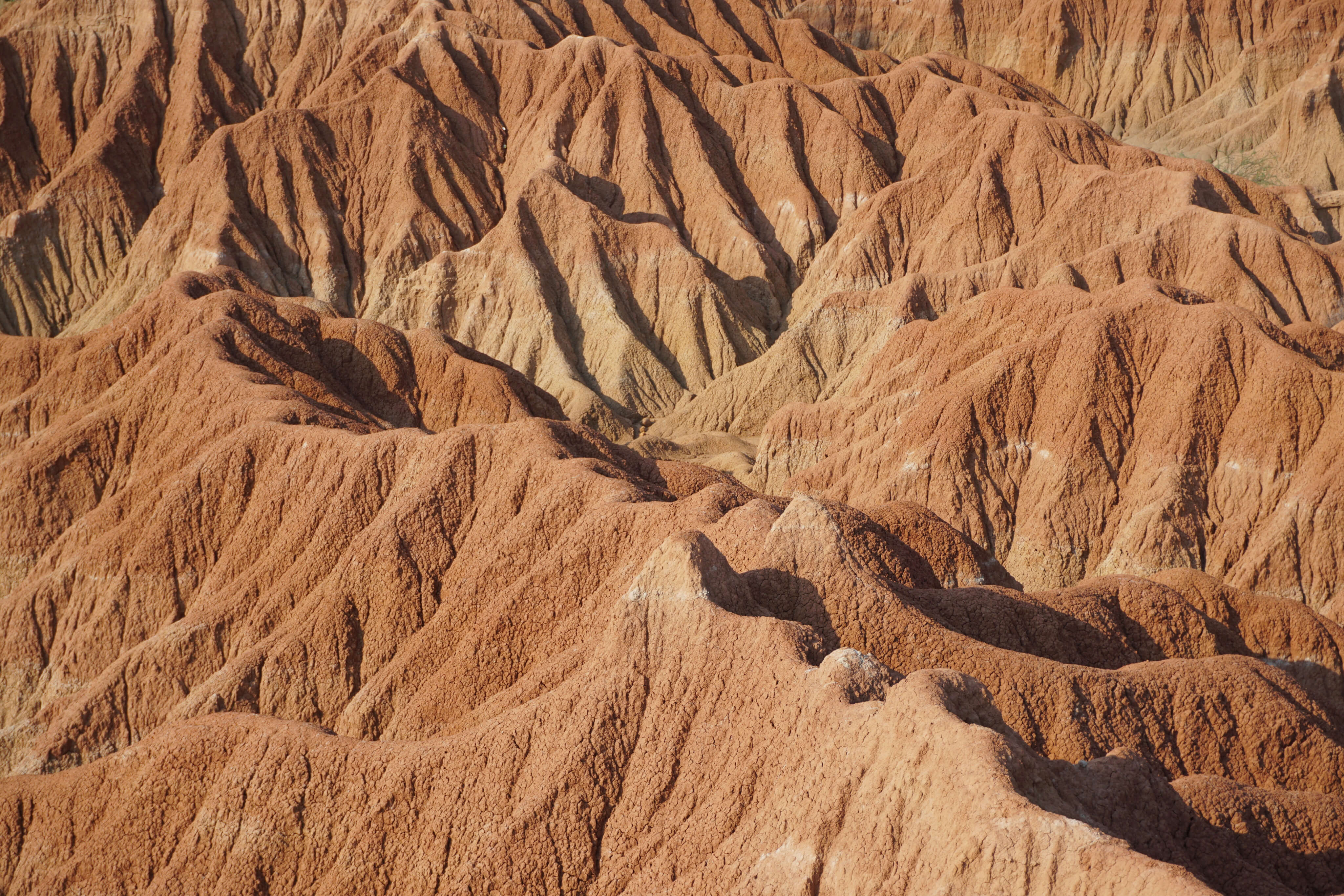 The Tatacoa Deserts rocky surface