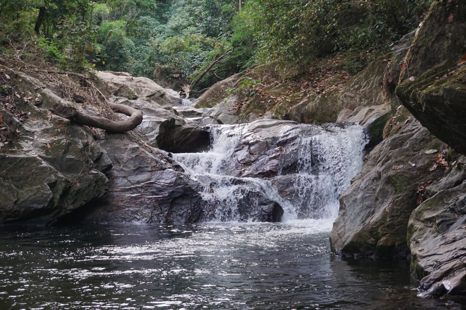 Small Waterfall called Polo Azul in Minca, Colombia