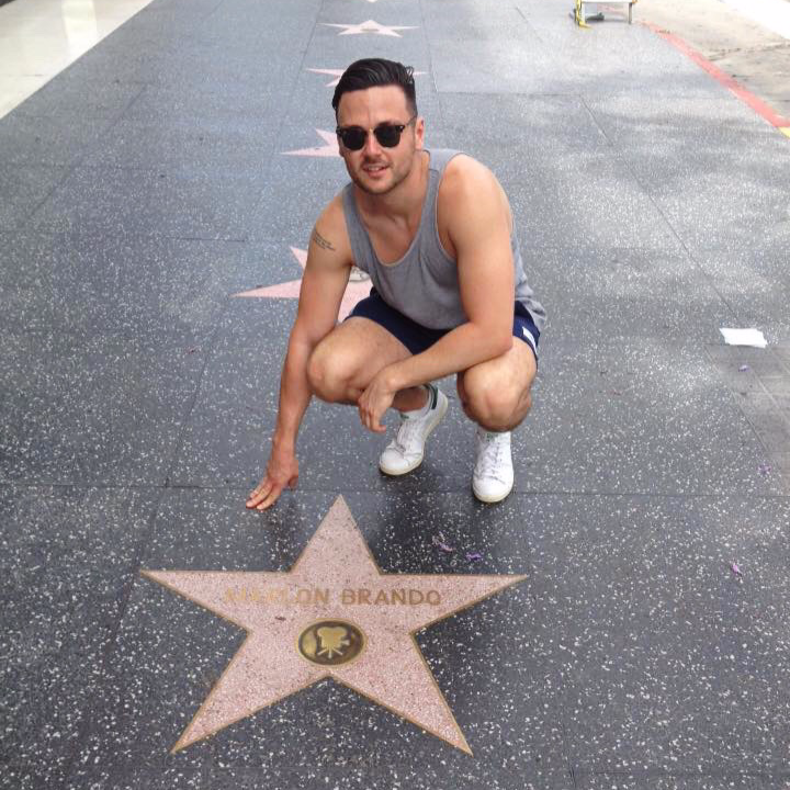 Alex with Marlon Brando's Star