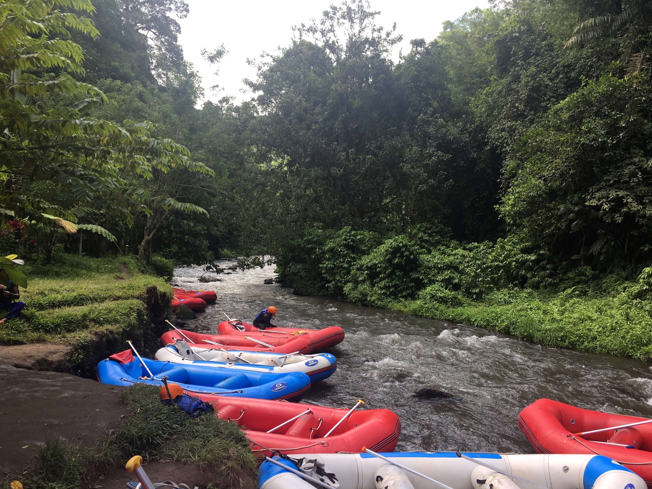 White-Water Rafting the Ayung River, Bali, Indonesia